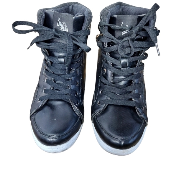 9 US Polo Assn. Black high-top - Picture 1 of 5
